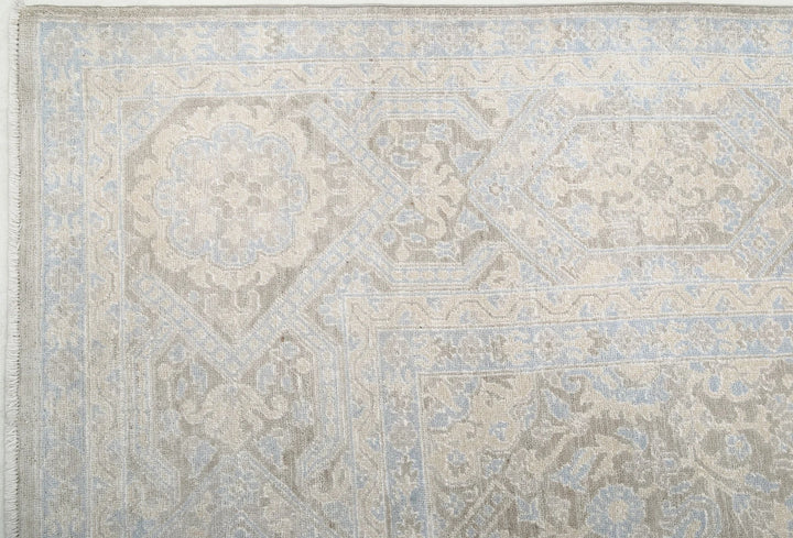 Afghan Tabriz Rug 8' 9" x 11' 10" Hand-Knotted | No. AT74972