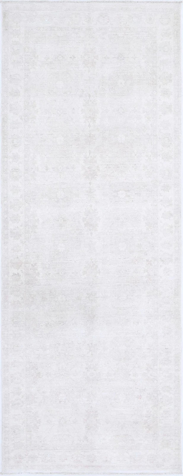 Afghan Tabriz Rug 3' 10" x 10' 6" Hand-Knotted | No. AT75069