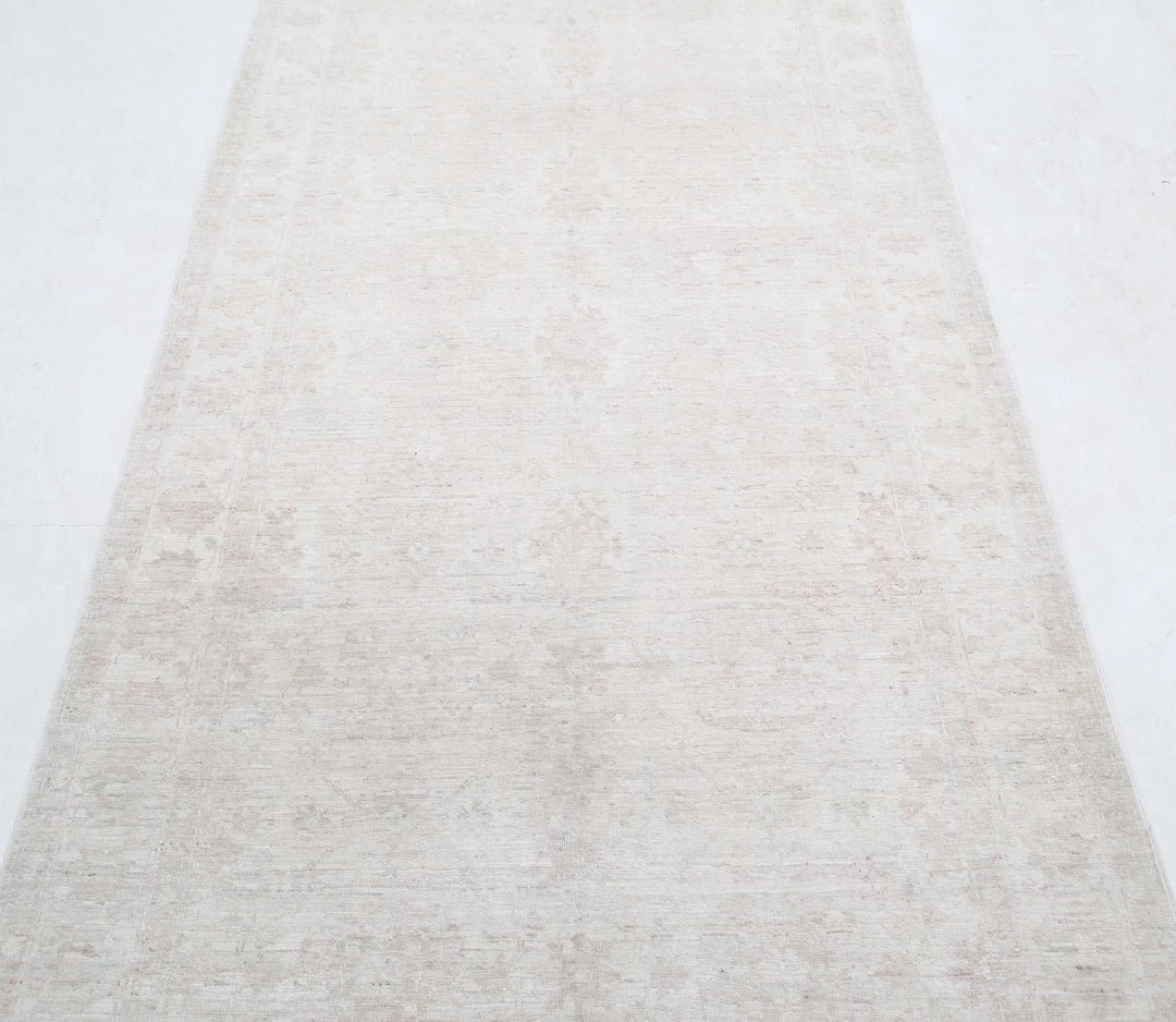 Afghan Tabriz Rug 3' 10" x 10' 6" Hand-Knotted | No. AT75069