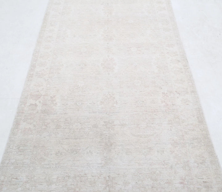 Afghan Tabriz Rug 3' 10" x 10' 6" Hand-Knotted | No. AT75069
