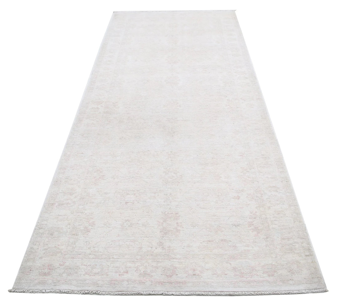 Afghan Tabriz Rug 3' 10" x 10' 6" Hand-Knotted | No. AT75069