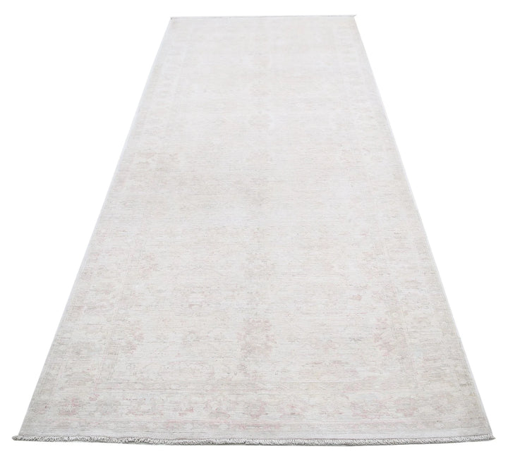Afghan Tabriz Rug 3' 10" x 10' 6" Hand-Knotted | No. AT75069