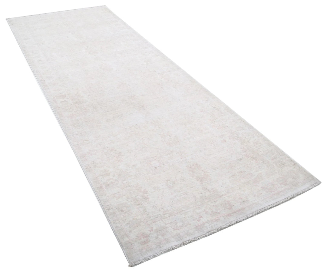 Afghan Tabriz Rug 3' 10" x 10' 6" Hand-Knotted | No. AT75069