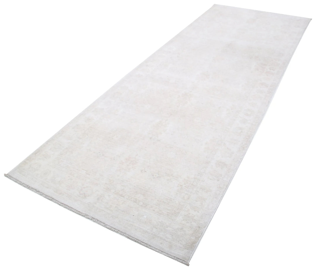 Afghan Tabriz Rug 3' 10" x 10' 6" Hand-Knotted | No. AT75069