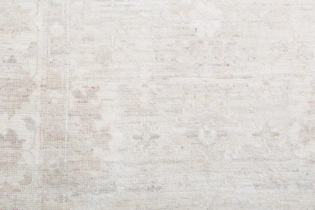 Afghan Tabriz Rug 3' 10" x 10' 6" Hand-Knotted | No. AT75069