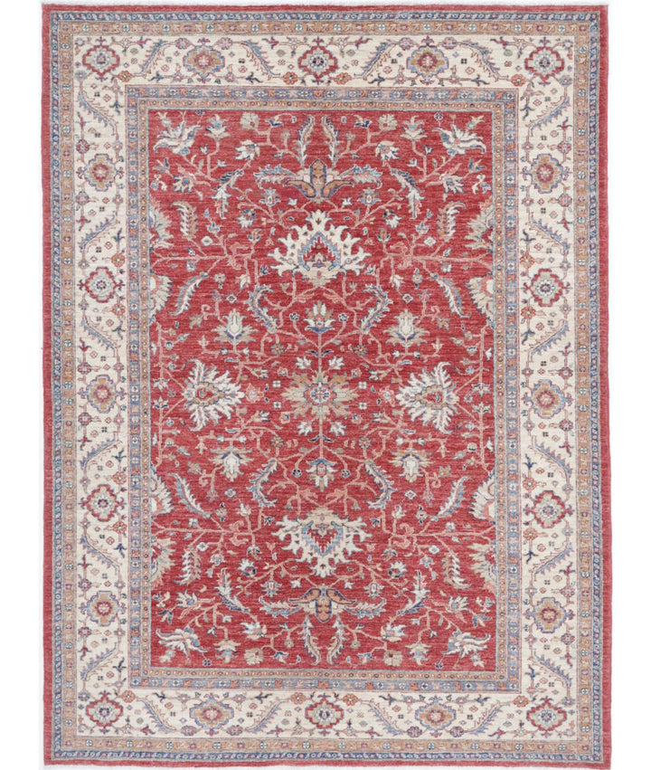 Afghan Ziegler Farhan Rug 5'8" x 7'9" Hand-Knotted | No. AT75089