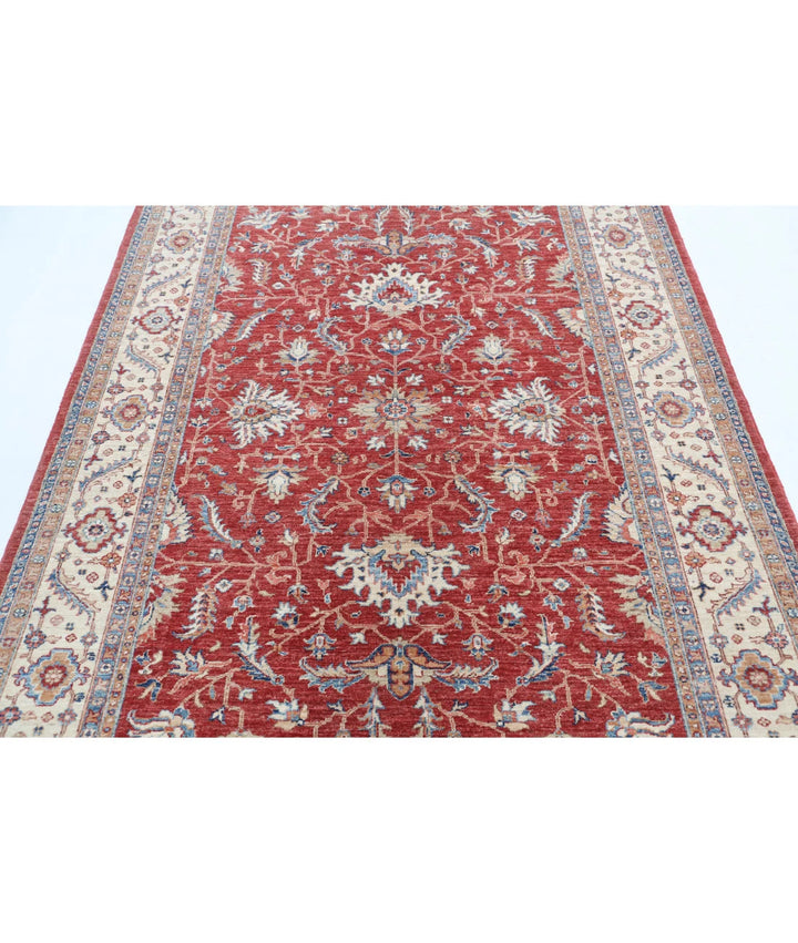 Afghan Ziegler Farhan Rug 5'8" x 7'9" Hand-Knotted | No. AT75089
