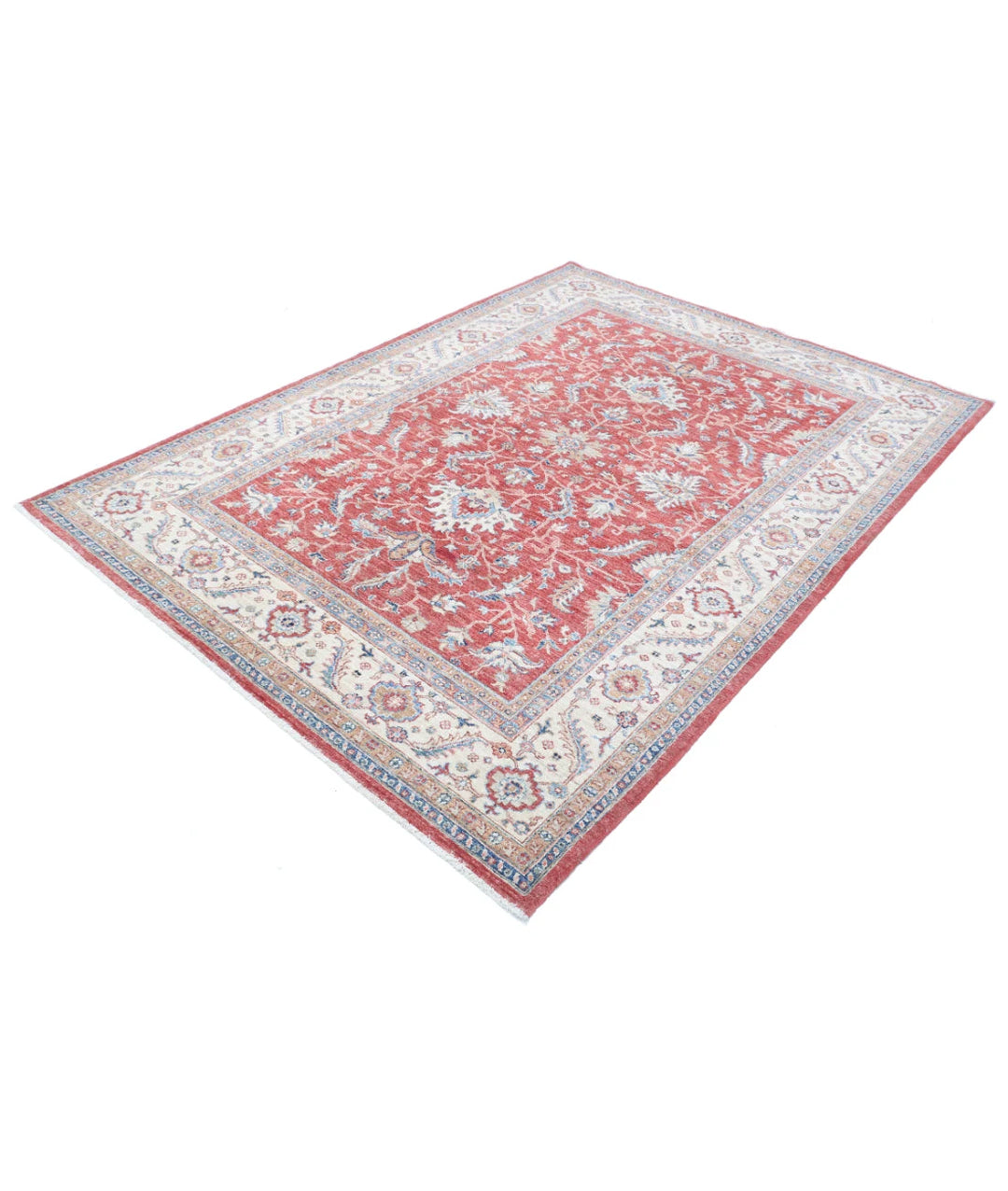 Afghan Ziegler Farhan Rug 5'8" x 7'9" Hand-Knotted | No. AT75089