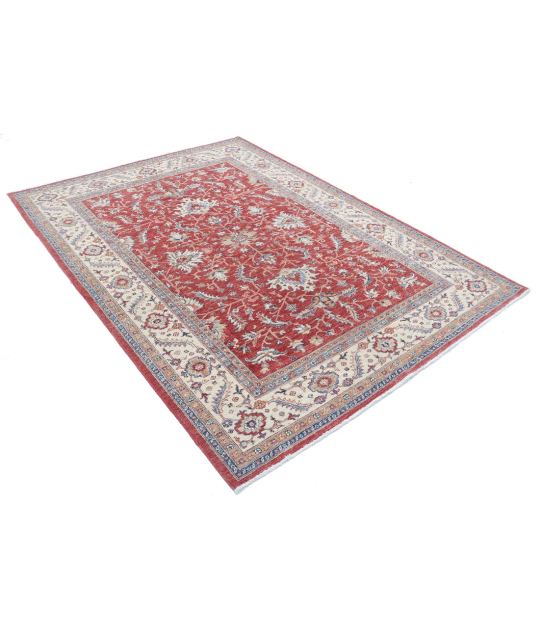 Afghan Ziegler Farhan Rug 5'8" x 7'9" Hand-Knotted | No. AT75089