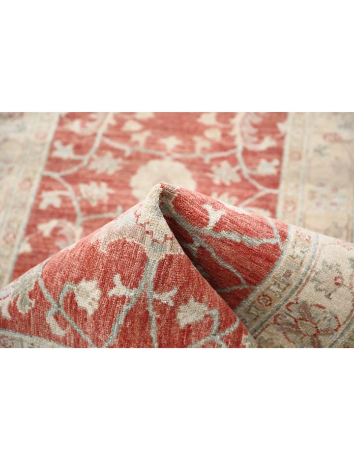 Afghan Ziegler Rug 2' 6" x 7' 11" Hand-Knotted | No. AT75095