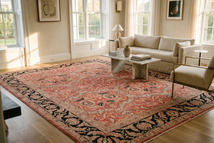 Indian Agra Rug 9' 5" x 12' 5" Hand-Knotted | No. AT75169
