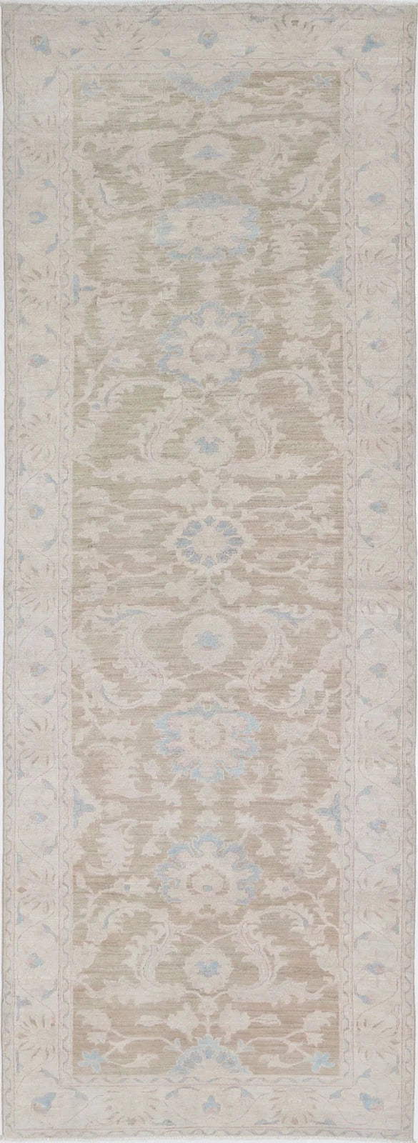 Afghan Serenity Rug 4' 2" x 12' 1" Hand-Knotted | No. AT75252
