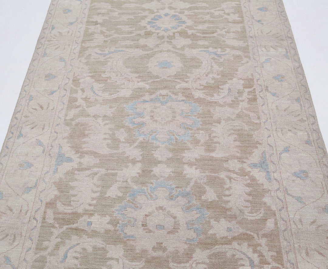 Afghan Serenity Rug 4' 2" x 12' 1" Hand-Knotted | No. AT75252