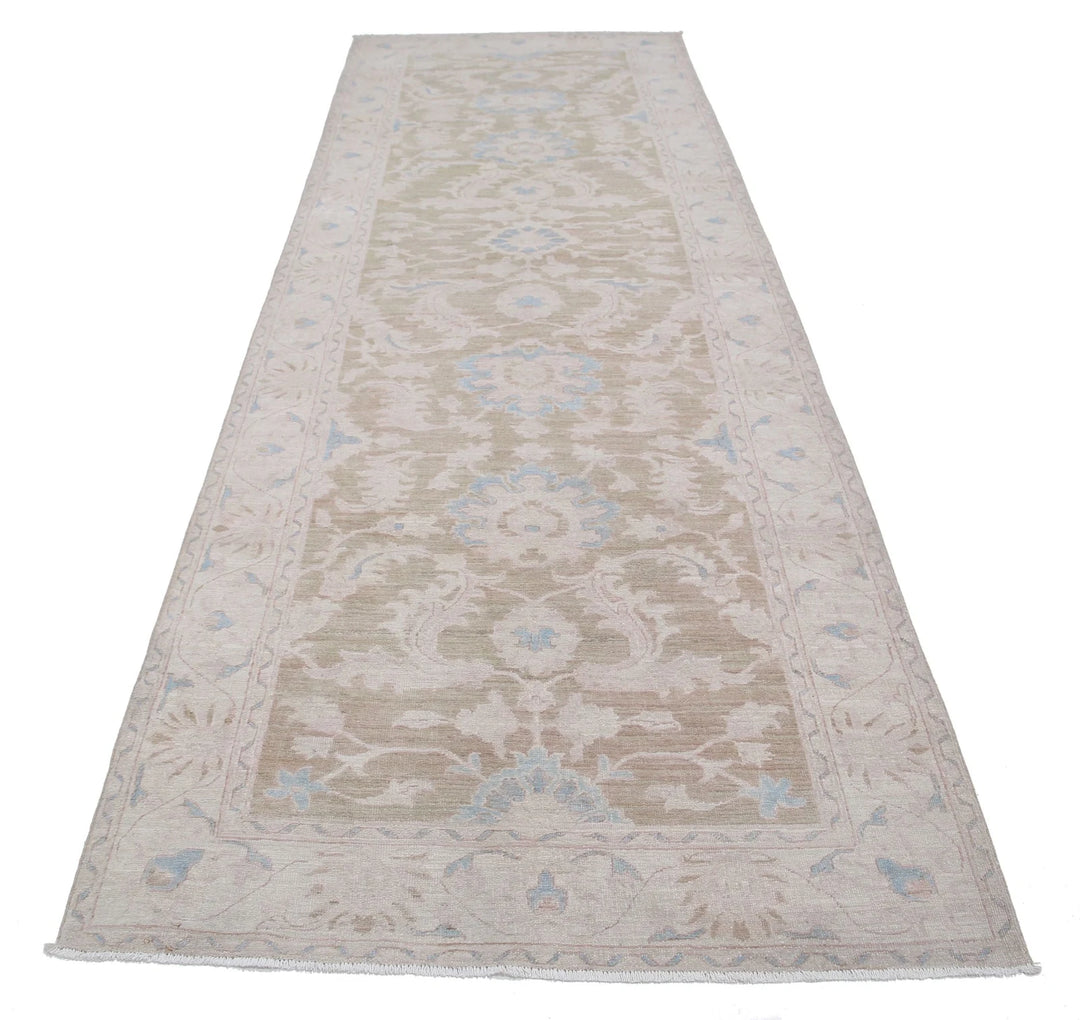 Afghan Serenity Rug 4' 2" x 12' 1" Hand-Knotted | No. AT75252