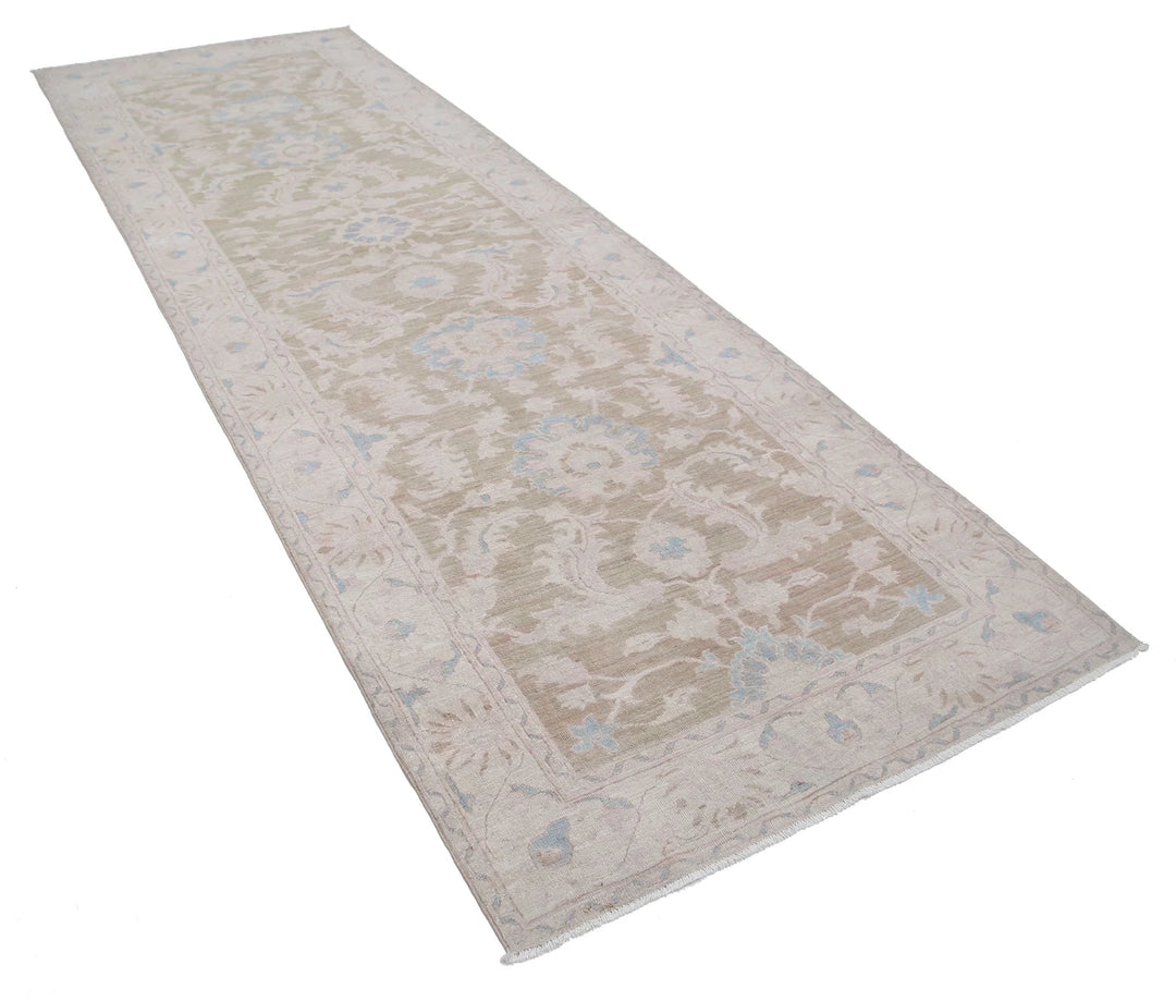 Afghan Serenity Rug 4' 2" x 12' 1" Hand-Knotted | No. AT75252