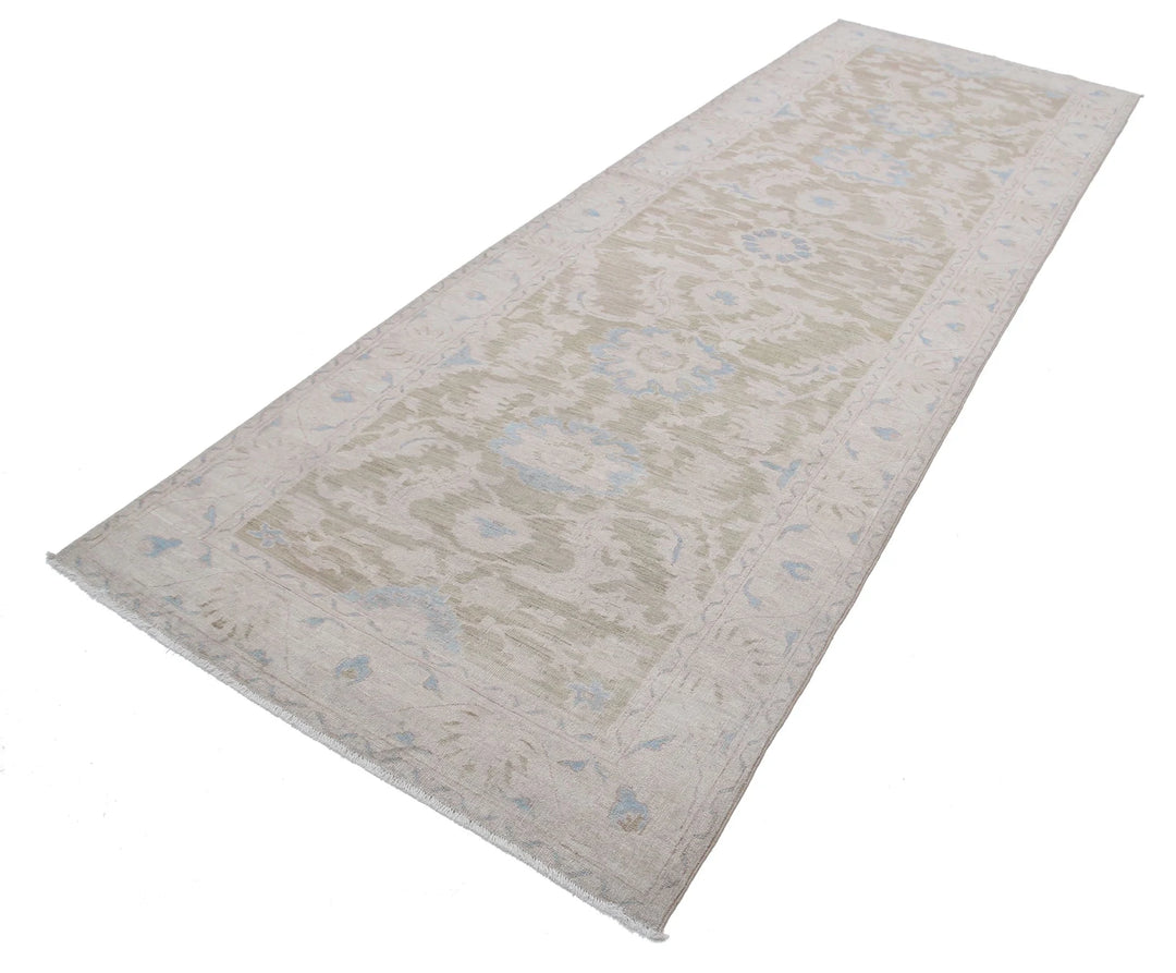Afghan Serenity Rug 4' 2" x 12' 1" Hand-Knotted | No. AT75252
