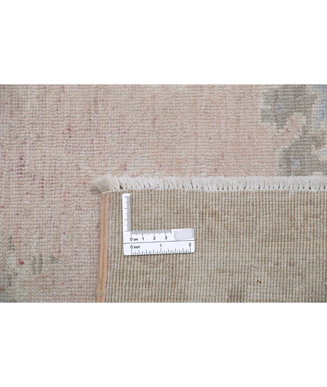 Ivory Afghan Serenity Rug 5' 11" x 8' 11" Hand-Knotted | No. AT75304