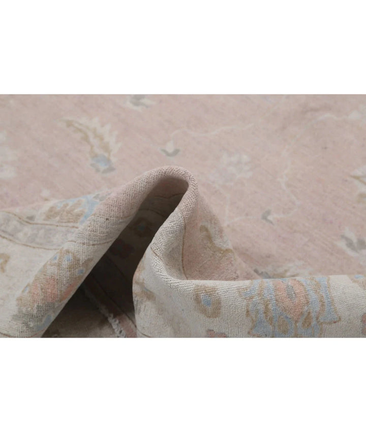 Ivory Afghan Serenity Rug 5' 11" x 8' 11" Hand-Knotted | No. AT75304