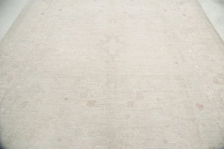 Afghan Oushak Rug 9' 1" x 11' 9" Hand-Knotted | No. AT75335