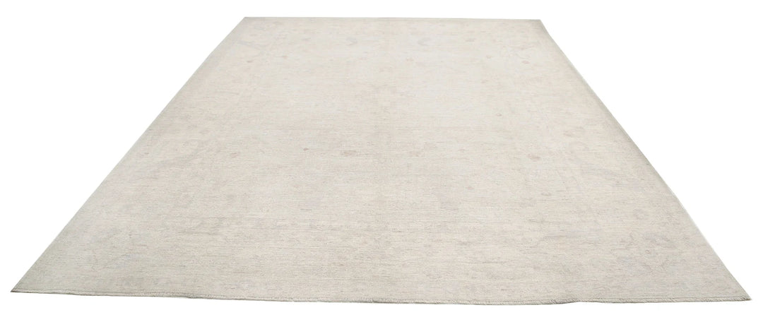 Afghan Oushak Rug 9' 1" x 11' 9" Hand-Knotted | No. AT75335