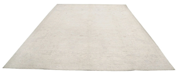 Afghan Oushak Rug 9' 1" x 11' 9" Hand-Knotted | No. AT75335