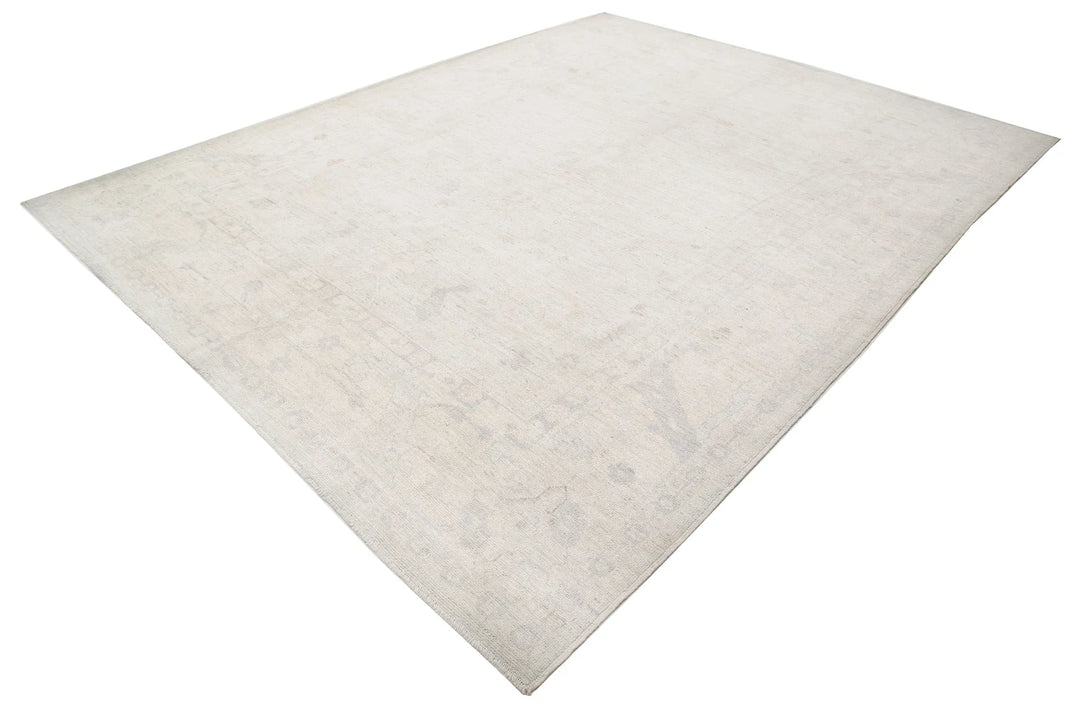 Afghan Oushak Rug 9' 1" x 11' 9" Hand-Knotted | No. AT75335