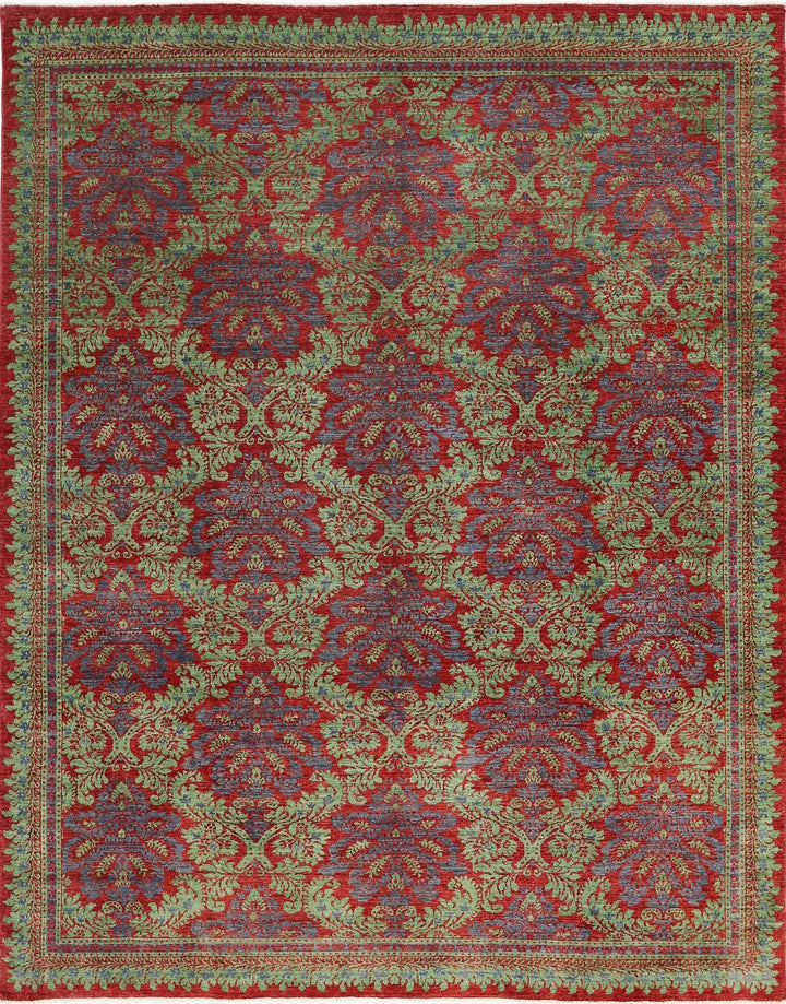 Afghan Ziegler Farhan Rug 7' 10" x 9' 9" Hand-Knotted | No. AT75395