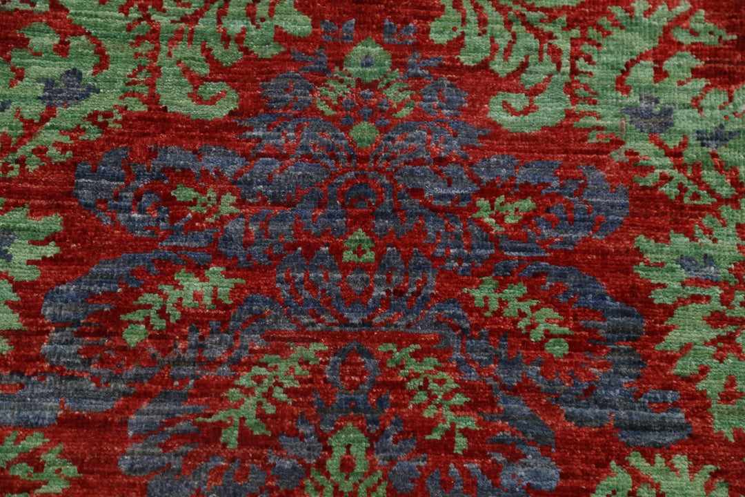 Afghan Ziegler Farhan Rug 7' 10" x 9' 9" Hand-Knotted | No. AT75395