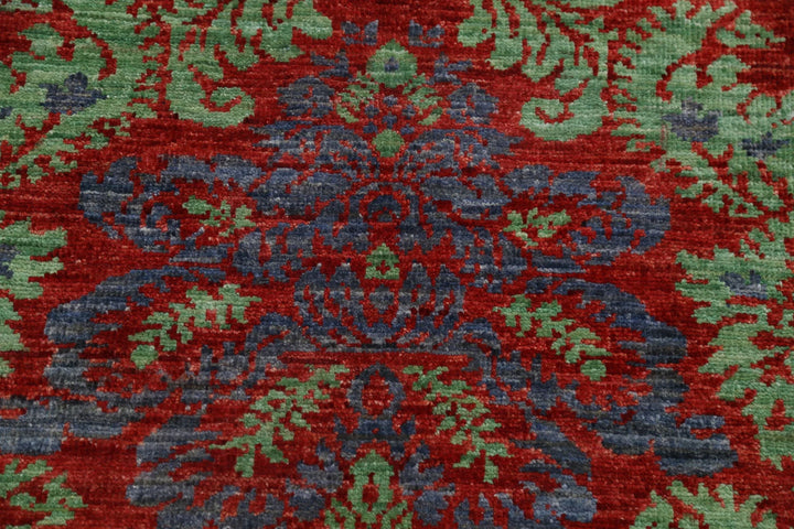 Afghan Ziegler Farhan Rug 7' 10" x 9' 9" Hand-Knotted | No. AT75395