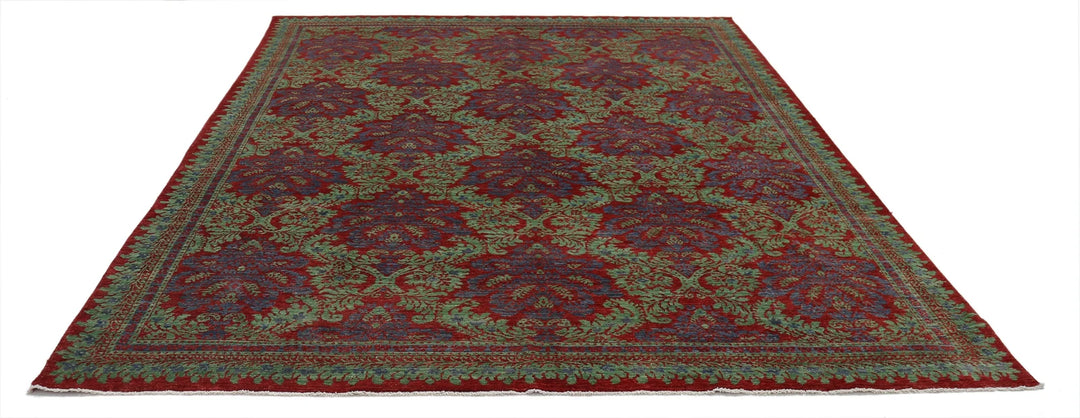 Afghan Ziegler Farhan Rug 7' 10" x 9' 9" Hand-Knotted | No. AT75395