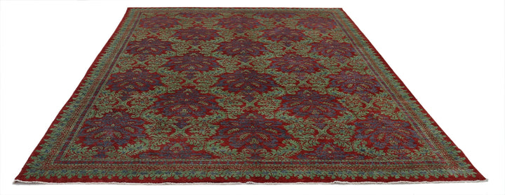 Afghan Ziegler Farhan Rug 7' 10" x 9' 9" Hand-Knotted | No. AT75395