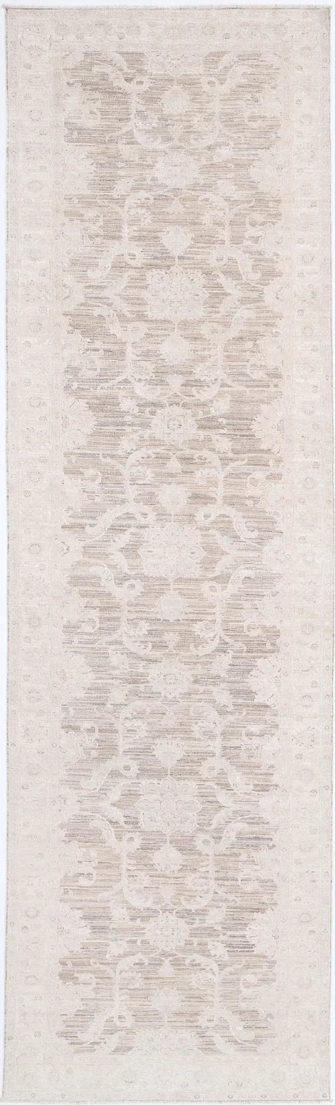 Afghan Serenity Runner Rug 4' 0" x 15' 1" Hand-Knotted | No. AT75445
