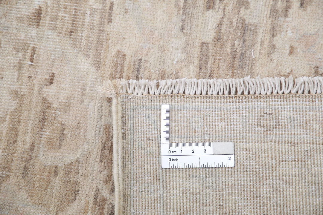 Afghan Serenity Runner Rug 4' 0" x 15' 1" Hand-Knotted | No. AT75445
