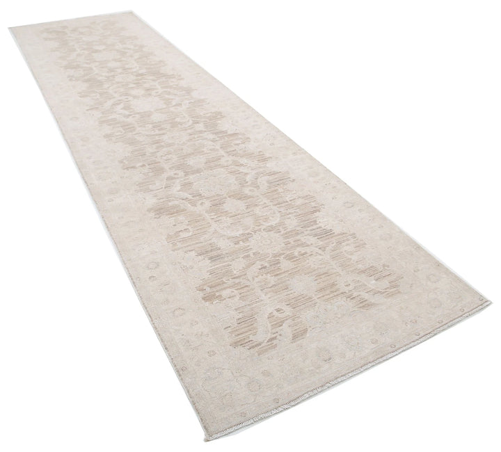 Afghan Serenity Runner Rug 4' 0" x 15' 1" Hand-Knotted | No. AT75445