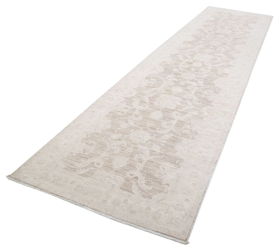 Afghan Serenity Runner Rug 4' 0" x 15' 1" Hand-Knotted | No. AT75445