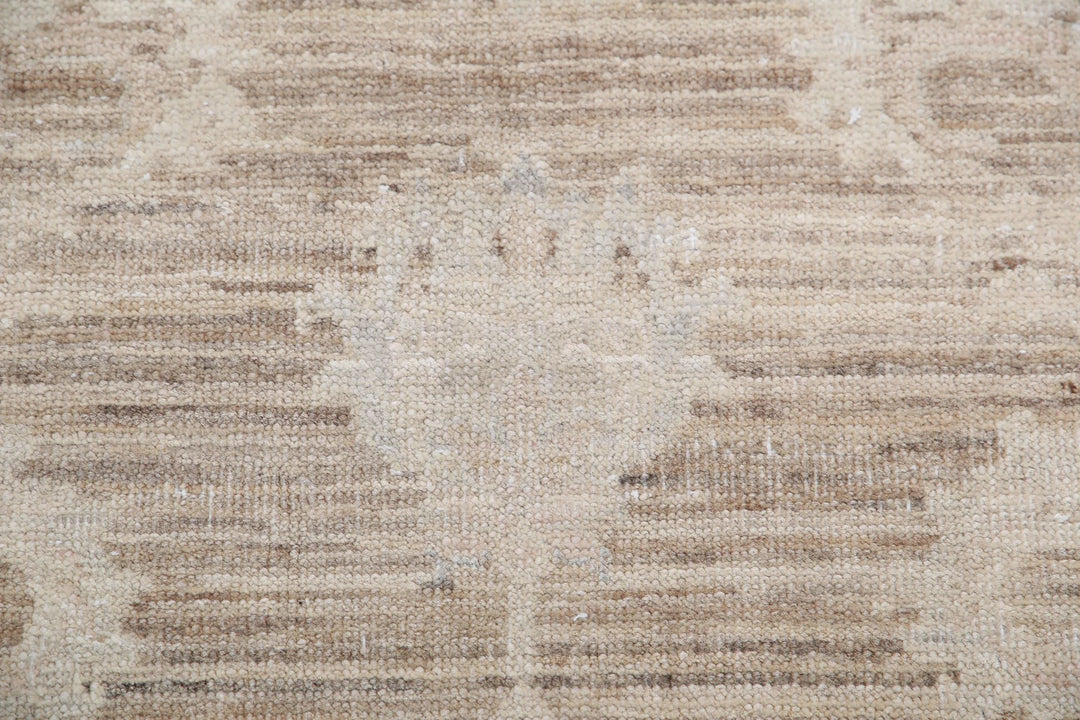 Afghan Serenity Runner Rug 4' 0" x 15' 1" Hand-Knotted | No. AT75445