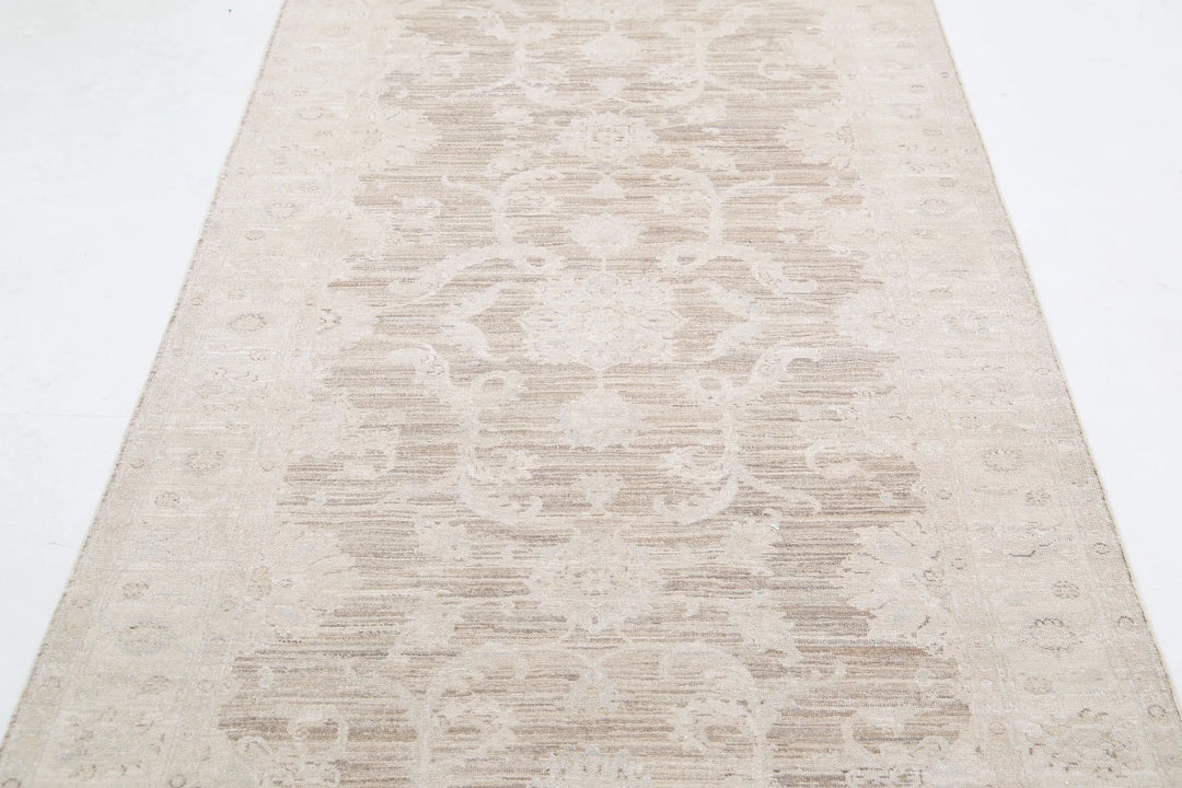 Afghan Serenity Runner Rug 4' 0" x 15' 1" Hand-Knotted | No. AT75445