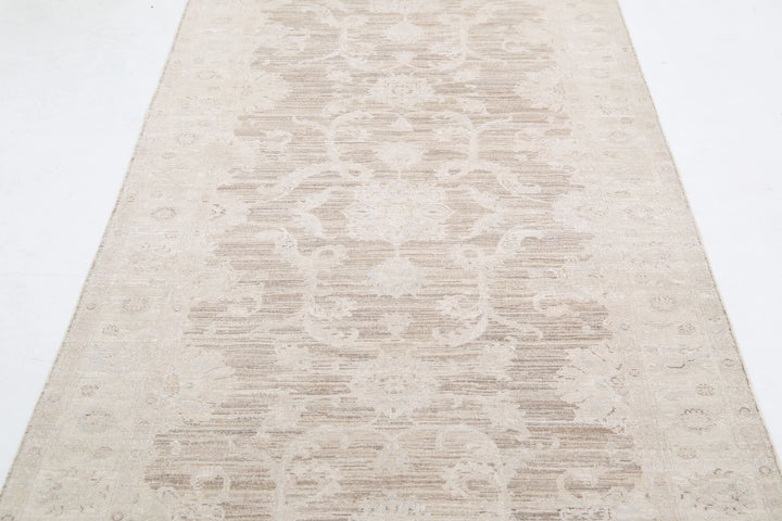Afghan Serenity Runner Rug 4' 0" x 15' 1" Hand-Knotted | No. AT75445