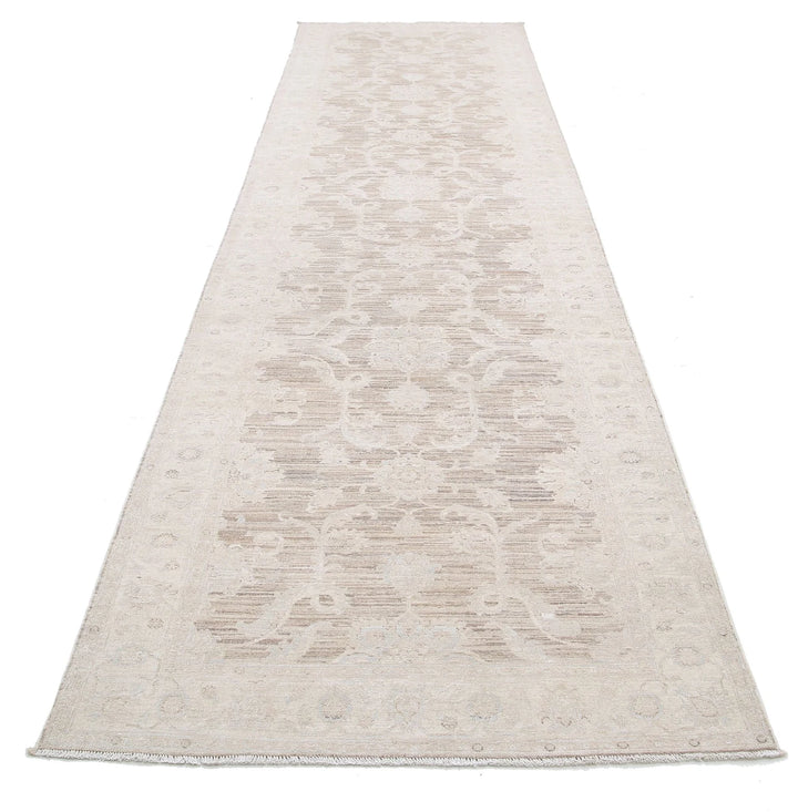 Afghan Serenity Runner Rug 4' 0" x 15' 1" Hand-Knotted | No. AT75445