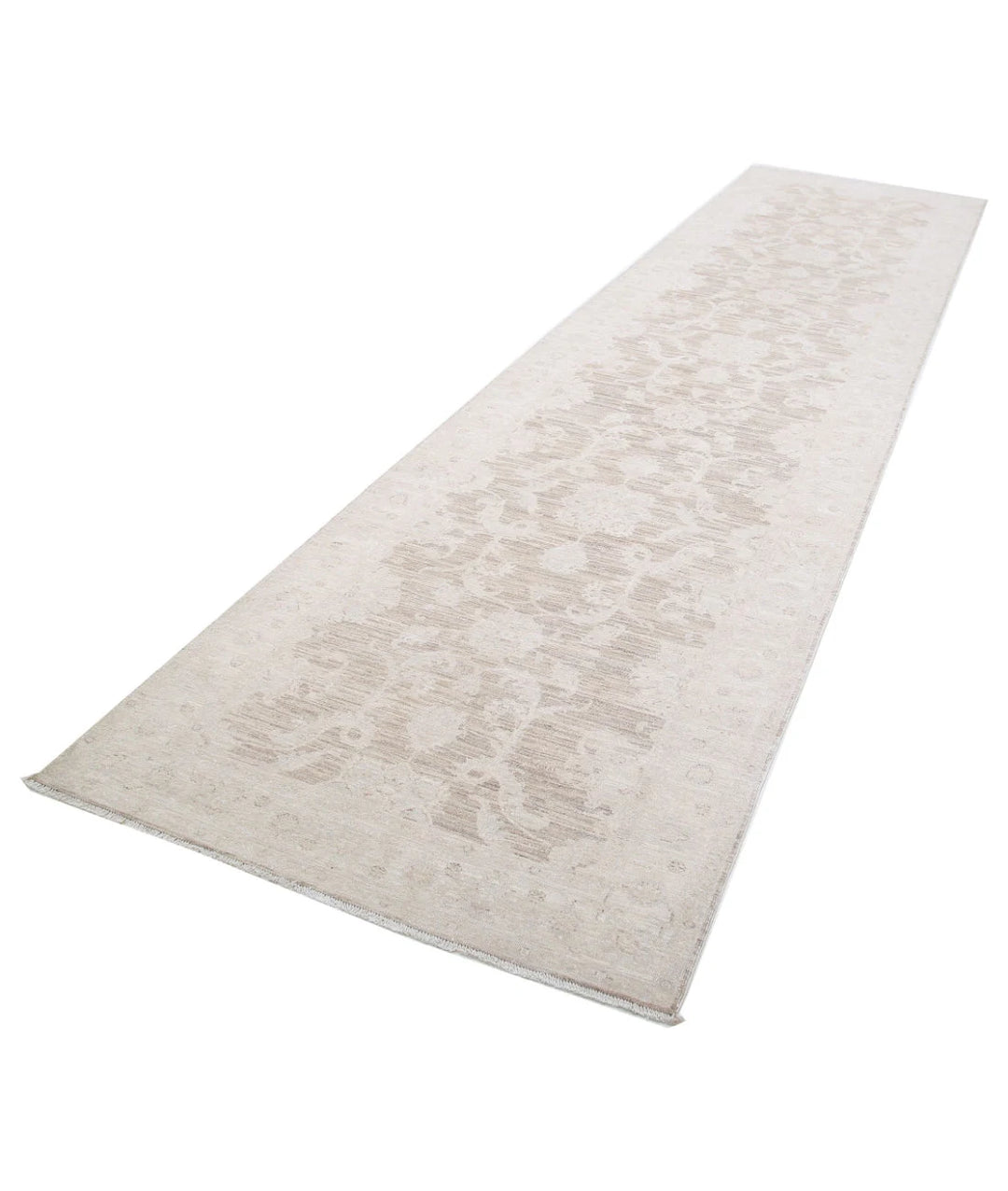 Afghan Serenity Runner Rug 4' 0" x 15' 1" Hand-Knotted | No. AT75445