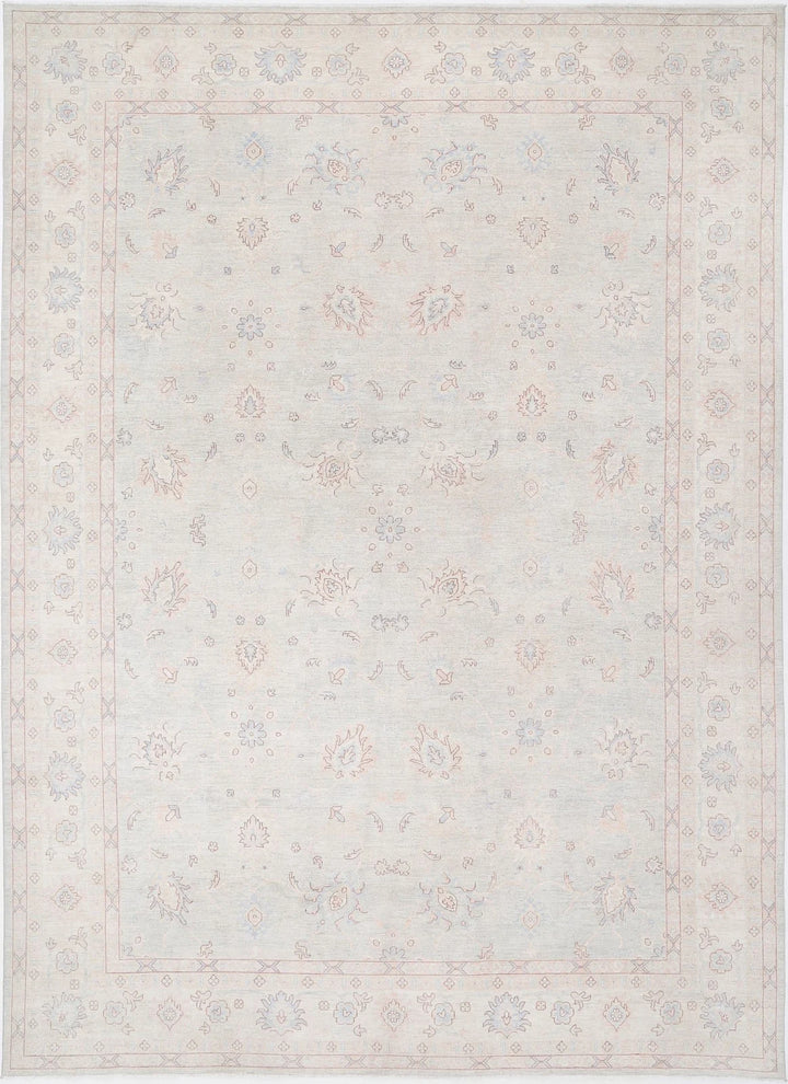 Afghan Oushak Rug 12' 9" x 17' 7" Hand-Knotted | No. AT75537