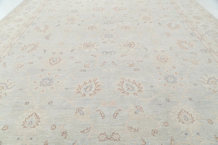 Afghan Oushak Rug 12' 9" x 17' 7" Hand-Knotted | No. AT75537