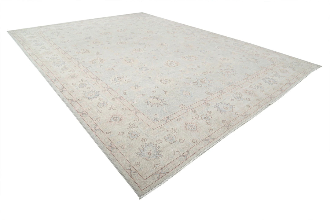 Afghan Oushak Rug 12' 9" x 17' 7" Hand-Knotted | No. AT75537