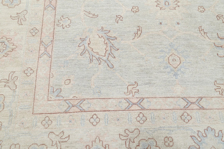 Afghan Oushak Rug 12' 9" x 17' 7" Hand-Knotted | No. AT75537