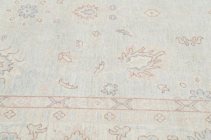 Afghan Oushak Rug 12' 9" x 17' 7" Hand-Knotted | No. AT75537