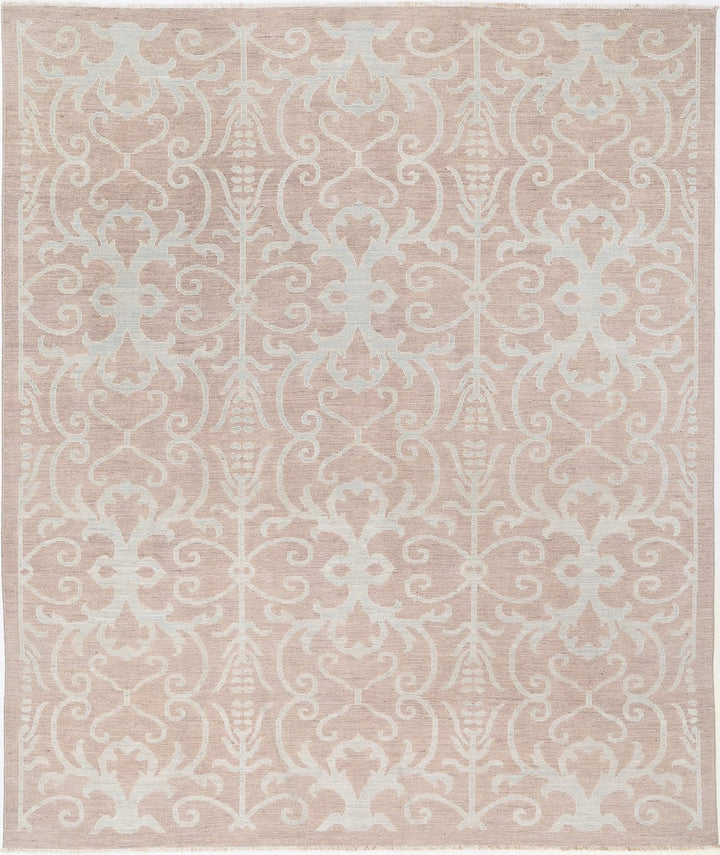 Afghan Oushak Rug 8' 1" x 9' 9" Hand-Knotted | No. AT75560