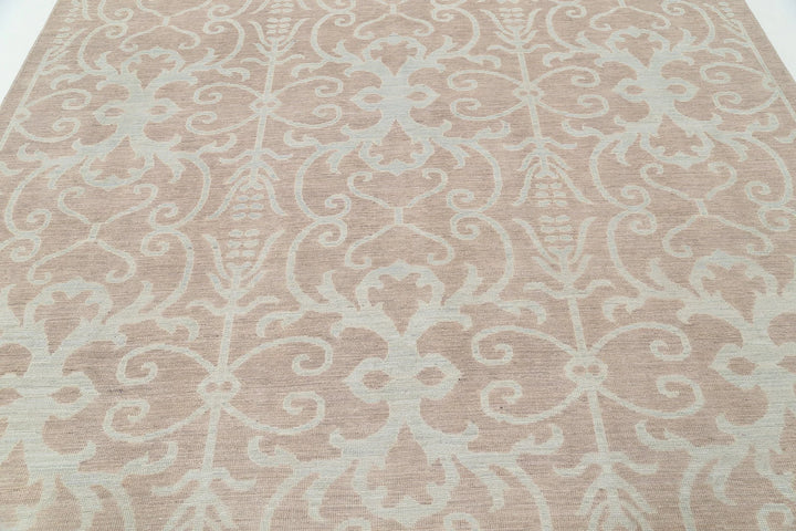 Afghan Oushak Rug 8' 1" x 9' 9" Hand-Knotted | No. AT75560