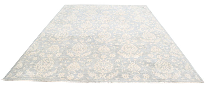 Afghan Oriental Rug 8' 11" x 11' 6" Hand-Knotted | No. AT75562