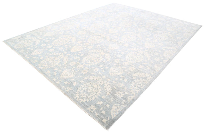 Afghan Oriental Rug 8' 11" x 11' 6" Hand-Knotted | No. AT75562