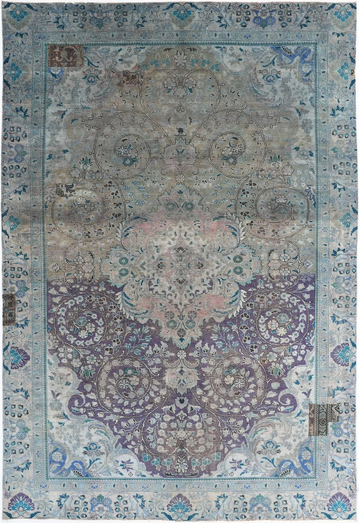 Persian Tabriz Rug 6' 0" x 8' 11" Hand-Knotted | No. AT75570